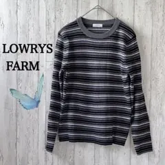 LOWRYS FARM/ローリーズファーム/長袖ニット//グレー系/ボーダー/F