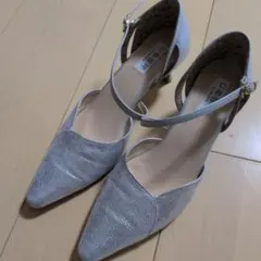 卑弥呼　シルバー ストラップ パンプスのサムネイル