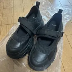 JEANASIS 厚底スニーカー ブラックのサムネイル