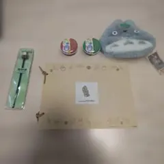 トトロ耳かき・がま口財布・缶・メモ帳セット