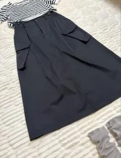 ZUCCa 2024ss カーゴ スカートブラック Mサイズのサムネイル