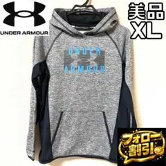 【フォロー割】 美品 アンダーアーマー スウェットパーカー XL 裏起毛