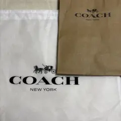 COACH ショップ袋 大サイズ ブラウン