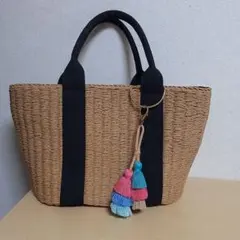 green label relaxing　かごバッグ　タッセルおまけします