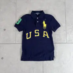 ⭐︎新品【ポロラルフローレン】ポロシャツ 半袖 ポニー刺繍 ネイビー XL Polo Ralph Lauren ラルフローレン 半袖 ビックポニー 刺繍 ポロシャツ
