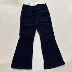 h&m コーデュロイ調　フレアパンツ　92 ネイビー