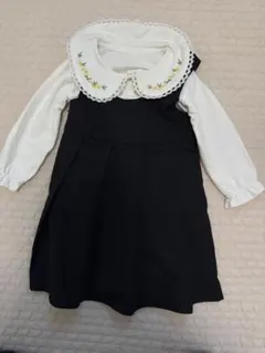 【値下げ】フォーマルワンピースセット（ワンピース、襟付きブラウス）