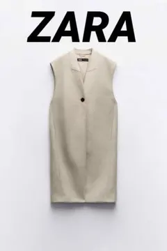 【完売商品】ZARA ソフトロングベスト S
