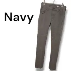 【Navy】パンツ　スキニーパンツ　カーキ　28　S相当