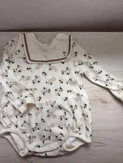 ≪moimoln≫リーフ柄ロンパース 70cm