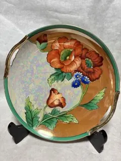889 オールドノリタケ　金彩　盛上　花　皿 889 オールドノリタケ 金彩 盛上 花 皿 - メルカリ