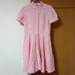 新品タグ付きPolo Ralph Lauren ギンガムチェック 半袖ワンピース 