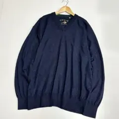 ORVIS オービス　フライフィッシング　濃紺・ネイビーニット・セーターXXL