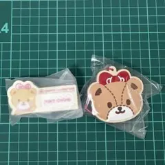 サンリオ　ラバーミラーキーホルダー 名札バッジ　タイニーチャム