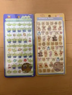 ボンボンドロップシール ミニ mini リトルグリーンメン プーさん セット