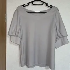 INGNI Mサイズ グレー オフショルダー パフスリーブ 半袖