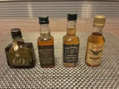 ウイスキー ミニボトル 4本セット サントリー ジャックダニエル他 古酒