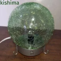 キシマ　クラック　ガラス　ルームランプ　球　緑　グリーンのサムネイル