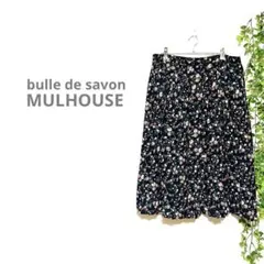 【bulle de savon】ロングスカート　プリーツ　大きいサイズ　F 花柄のサムネイル