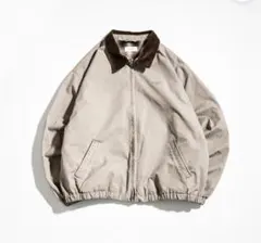 BON BON BLUETOWN コーデュロイ襟 ベージュジャンパー XL