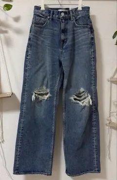 新品タグ付き AZUL by MOUSSY ダメージデニム S