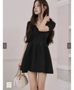 Freeジア ハートネックペプラムニットトップス[tu1235]