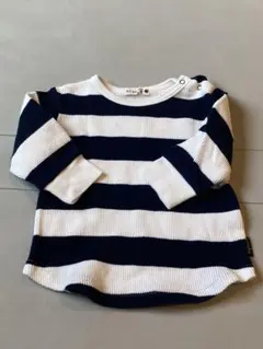 branshes 長袖カットソー ネイビー/ホワイト