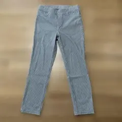 ストライプ　レギンスパンツ　M
