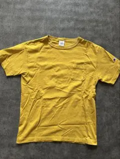 Champion T1011 マスタードポケットTシャツ Mサイズ