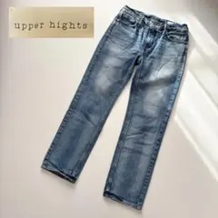 アッパーハイツ THE LIPSTICK ストレートデニム 24 USED加工