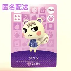 ジュン amiiboカード 264 どうぶつの森