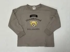 ブランシェス Tシャツ グラフィックTさシャツ 長袖 くま柄 110