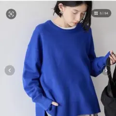 バイパチサイドスリットニットプルオーバー