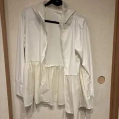 フード付きUVカットホワイトジャケットのサムネイル