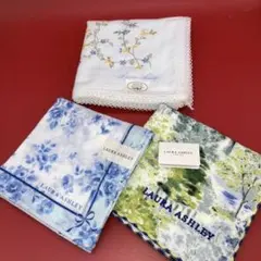 《新品未使用》ローラアシュレイ❤️ハンカチ３枚セット