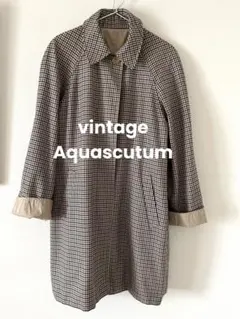 Aquascutumアクアスキュータムチェックダブルフェイス リバーシブルコート