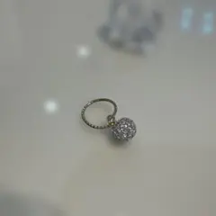 パヴェボール ビジューリング ゴールドカラー