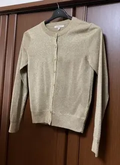 ゴールドラメ長袖カーディガン マークス&スペンサー