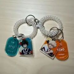 僕のヒーローアカデミア 極楽湯 ロッカーキー風キーホルダー 爆豪勝己 緑谷出久