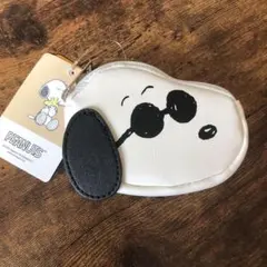 スヌーピー、ジョークール　カラビナ付きコインケース、ミニポーチ