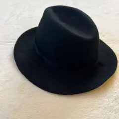 【美品】CA4LA カシラ ウール 中折れハット ブラック 日本製