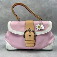COACH Flap Soho Cotton Lether handbag