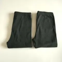 リブレギンス　ダークグレー　M　2枚セット ユニクロ