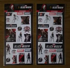 MARVEL ブラックウィドウ ステッカー 2シートのサムネイル