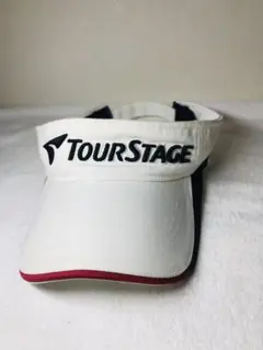 TourStage バイザー ホワイト/ブラック/レッド