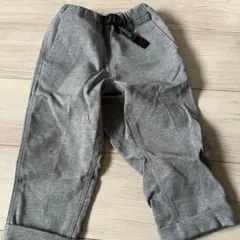 GRAMICCI グレー 長ズボン 100cm ウエストゴム ベルト付き