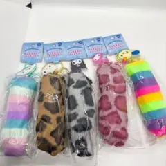 【新品未開封】サンリオキャラクターズ しっぽ型ファーキーホルダー　５種まとめ売り