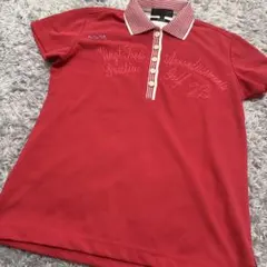 23区スポーツ レッド レディース ゴルフウェア ポロシャツ サイズ1