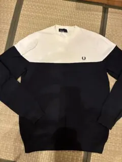 Ｚ*Ｚ様 【値引き交渉可】FRED PERRY ネイビー/ホワイト セーター M
