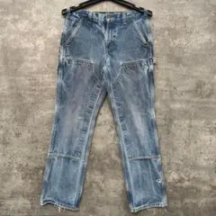 ど*ら様 USA製 Carhartt ダブルニーデニム 襤褸 デニム 古着 33 - メルカリ